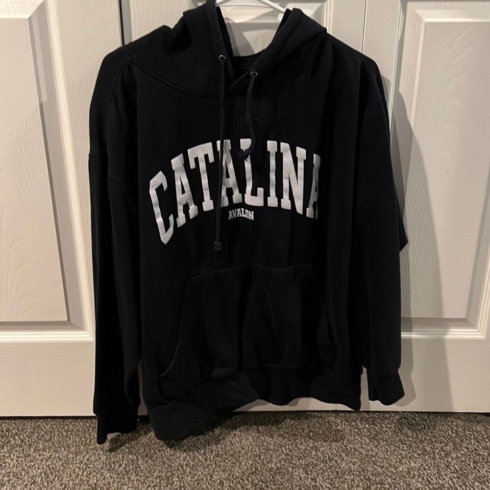 VINTAGE Catalina, Avalon sweatshirt. Dark blue. Size LARGE